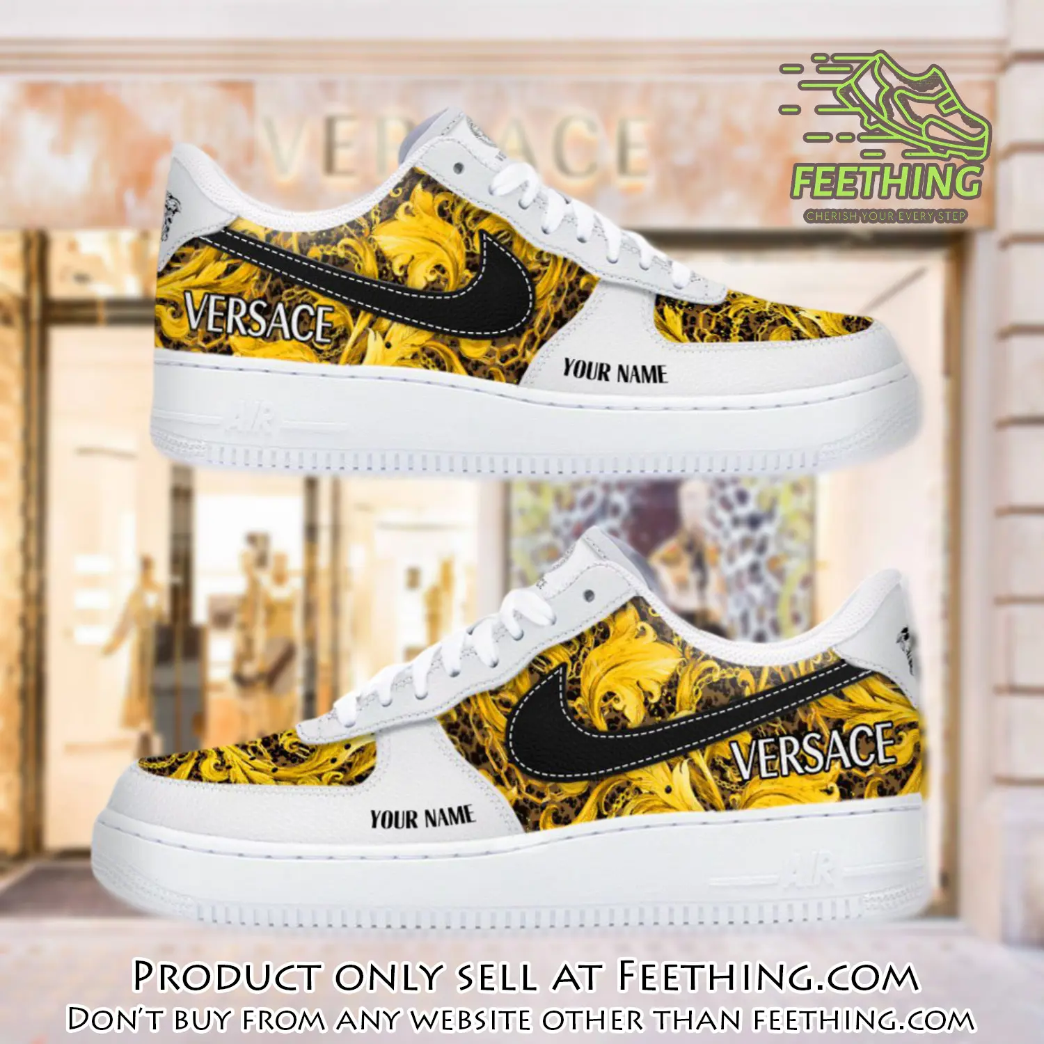 Personalized versace luxury air force 1 sneakers limited af1 shoes oaf1018 ft2924308